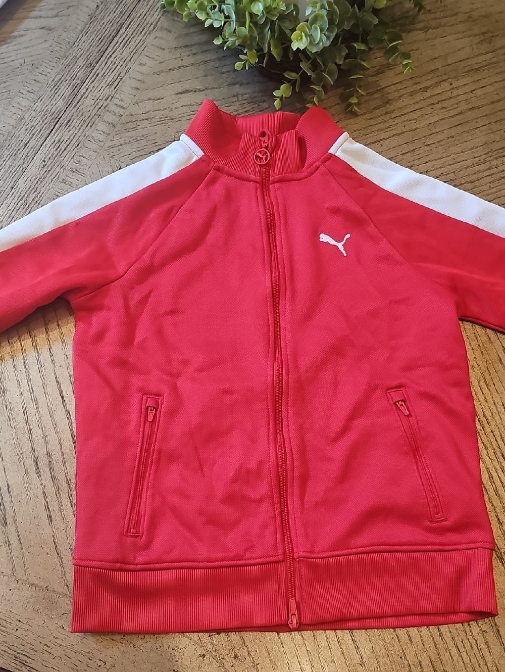 Puma Red Zip-Up Track Jacket Size M Boys - Picture 13 of 14
